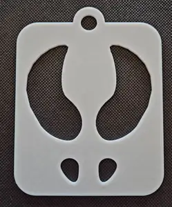 Christmas Reindeer Hooves Stencil