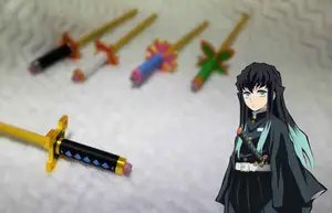 Demon Slayer Nichirin Pencil Topper (Muichiro)