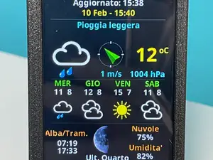 WEATHER STATION ESP32 LVGL 2432S028 CYD DISPLAY
