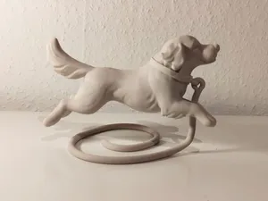 Jumping Dog Illusion - Golden Retriever