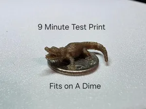 Tiny Alligator   9 minute Test Print