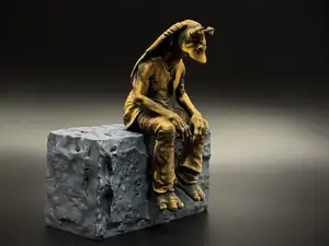 Sad Jar Jar Binks - Star Wars Figurine edge sitter
