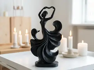 Abstract Dancing Woman Sculpture – Elegant Art