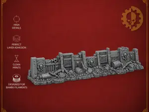 Ruined Mechanicus Barricade Terrain