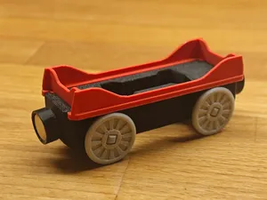 Wooden train container car - brio compatible