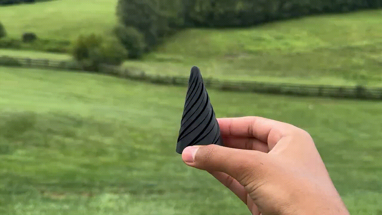 Spiral cone fidget