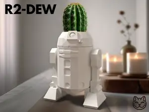 R2-DEW - A Cat Wars Low-Poly Vase Planter