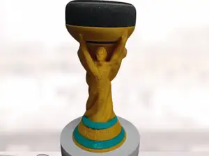 Suporte Echo Dot Alexa Troféu Copa do Mundo