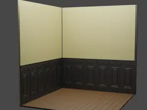Modular Living room Walls for diorama / dollhouse