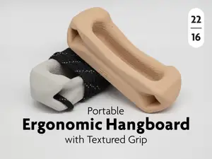 Textured Ergonomic Hangboard