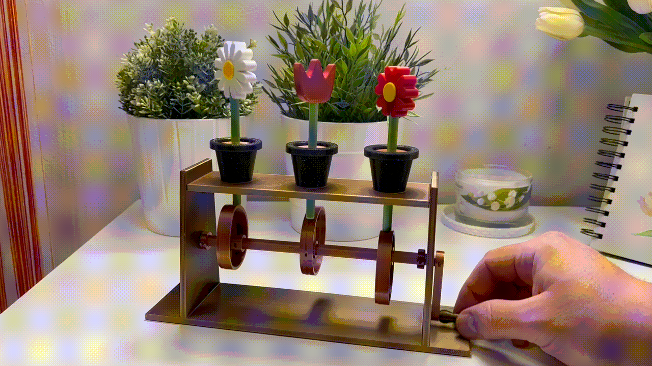 Mechanical flowers - no supports
