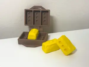 Playdough brick maker for Sensory play