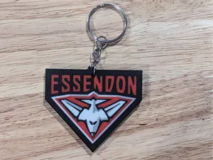 Essendon Bombers AFL Club Logo Keyring