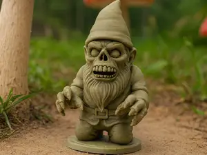 Zombie-Gartenzwerg aus der Finsternis