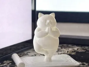 Zen Cat - Meditating Cat in Tree Pose Figurine