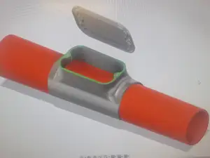 Wartungsdeckel für 110er PVC Rohr