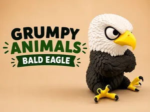 Grumpy Bald Eagle