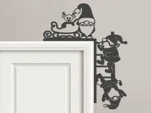 Gnome Christmas Door Corner Topper