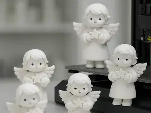 Cute Angel With Star - Christmas