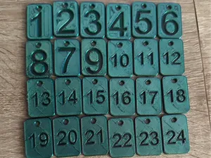 号码牌1-24