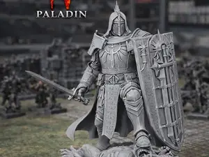 Diablo 4 Paladine 75mm tabletop