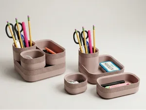 Stackable Modular Desktop Organizer System