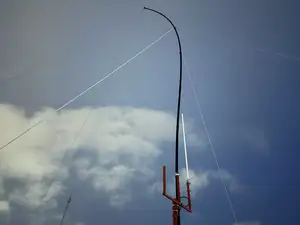 Ham Radio/telescopic antenna mast tension mount