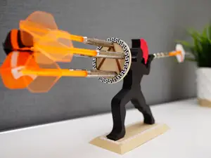 Dart holder Spartan warrior shield
