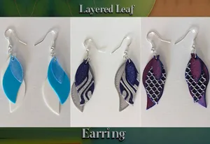 Layered Leaf Earrings