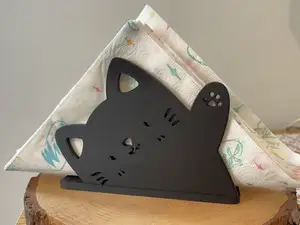 Porta tovaglioli gatto carino che saluta