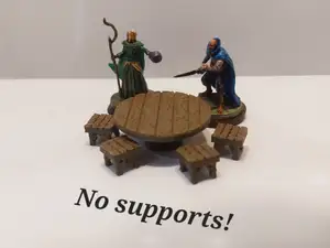 DnD Table - Round Table with chairs - D&D Scatter