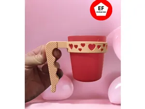 paper glass or cup Handle