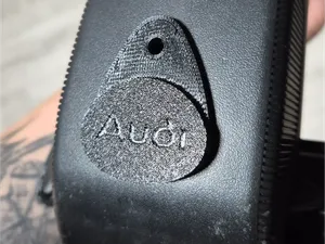 Replica of the original Audi 80 trunk lock plug.