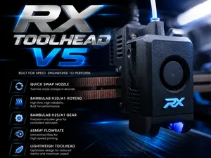 RX TOOLHEAD V5 using  Bambu H2S/A1 gear & Hotend