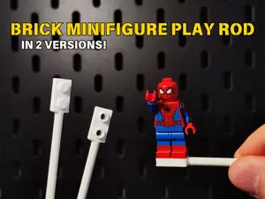 Brick Minifigure Play Rod - Puppet Stick!