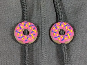 Simpson's Doughnut Hoodie Drawstring Bead