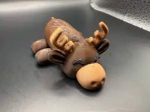 Cute Tiny Flexi Moose with Hooves