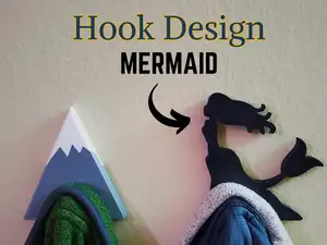 Mermaid Coat Hook - Fairytale Art
