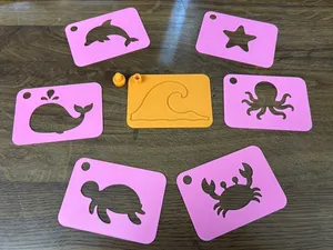 Plantillas de mar para dibujar para niños 