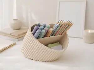 爱心斜插式笔架/笔筒(Q_Craft)