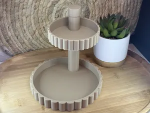 Modern Two-Tier Tray | Minimalist Home Decor