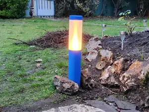 Borne lumineuse de jardin