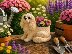 Cavalier Blumentopf – Niedlicher Hunde Pflanztopf