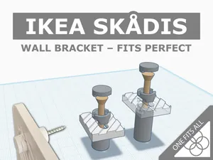 IKEA SKADIS – Wall Mount – 10 & 20 mm Spacing