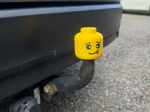 Funny Brick Head Tow Hitch Ball Cover