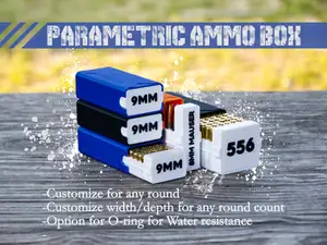 Parametric Watertight Centerfire Ammo/Battery Box
