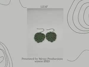 Monstera Leaf Earrings