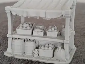 DnD market stall terrain prop