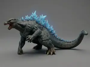 Godzilla Heroic Landing Pose - The Alpha Predator