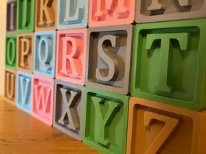 3D Buchstaben Würfel U–Z Set | Dekoration, DIY